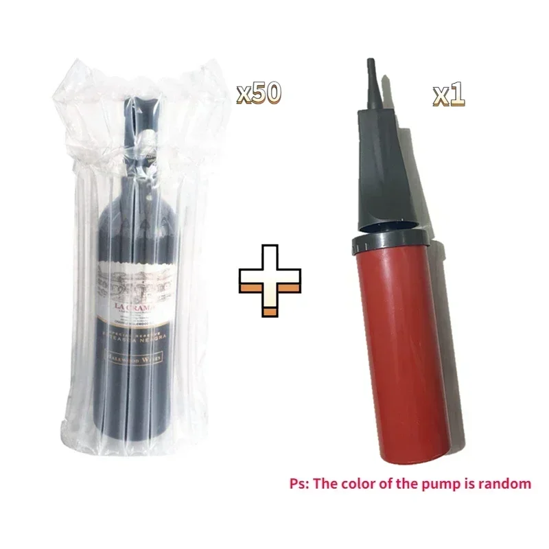 20 Sacs Protection Gonflables Pour Bouteilles De Vin - Colonnes D'Air Avec Pompe Pour Transport Sécurisé