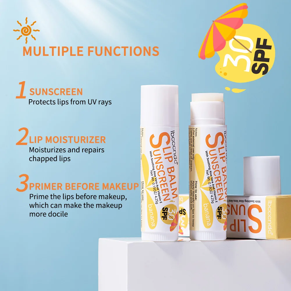 Lip Balm Sunscreen Lip Balm SPF30 Hydrating Lip Sunblock Protects Travel Size Soothes And Moisturizes Lips