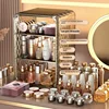 Transparent Cosmetic Box Makeup Jewelry Drawer Desktop Multifunctional Organizer Home Storage Box Light LuxuryCosmetic Organizer 2