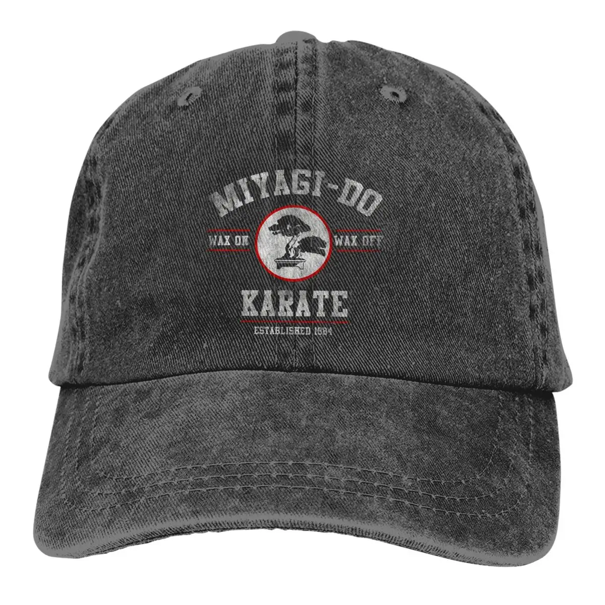 

Miyagi Do Karate Kid Wax On Wax Off Baseball Caps Peaked Cap Cobra Kai Sun Shade Hats for Men