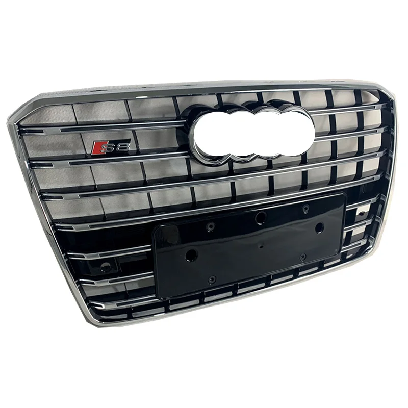 

New Style ABS Auto Grille Black Front Bumper Grill Facelift Mesh Grille for A8 S8 2015-2018