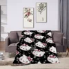 Couch Throw Blanket for Bed MINISO Hello Kitty Decorative Sofa Blankets Fluffy Soft Blankets Bedspread on the Bed Halloween Boho 1