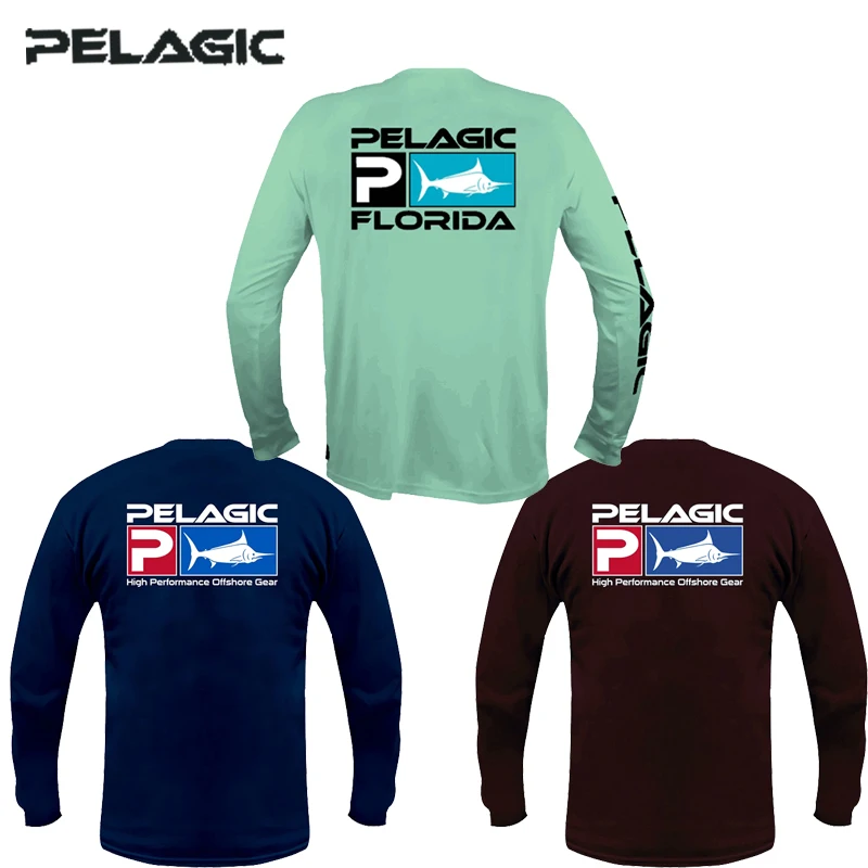 Pelagic Pro Fishing Shirts Long Sleeve Sun Dresses Uv Protection Jersey