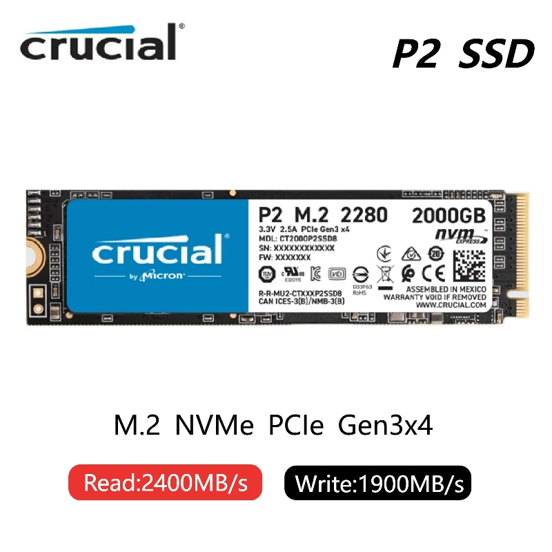 Crucial SSD P3 NVME M2 PCIe 4.0 P2 PCIe 3.0 P3P 500GB 1TB Crucial SSD P3 NVME M2 PCIe 4.0 P2 PCIe 3.0 P3P 500GB 1TB