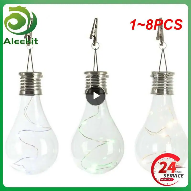 

Наружные подвесные фонари, водонепроницаемый поворотный светильник с питанием от солнечной батареи, 1-8 шт., для оформления интерьера, внутреннего дворика, кемпинга