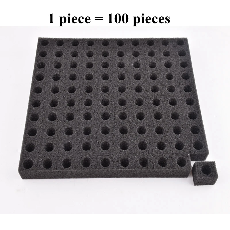 96-100pcs/sheet Hydroponic Plant Sponge Garden Soilless Culture Seedling Sponge Vegetables Nursery Pots Tray Seed Growing Media hydroponic root sponges