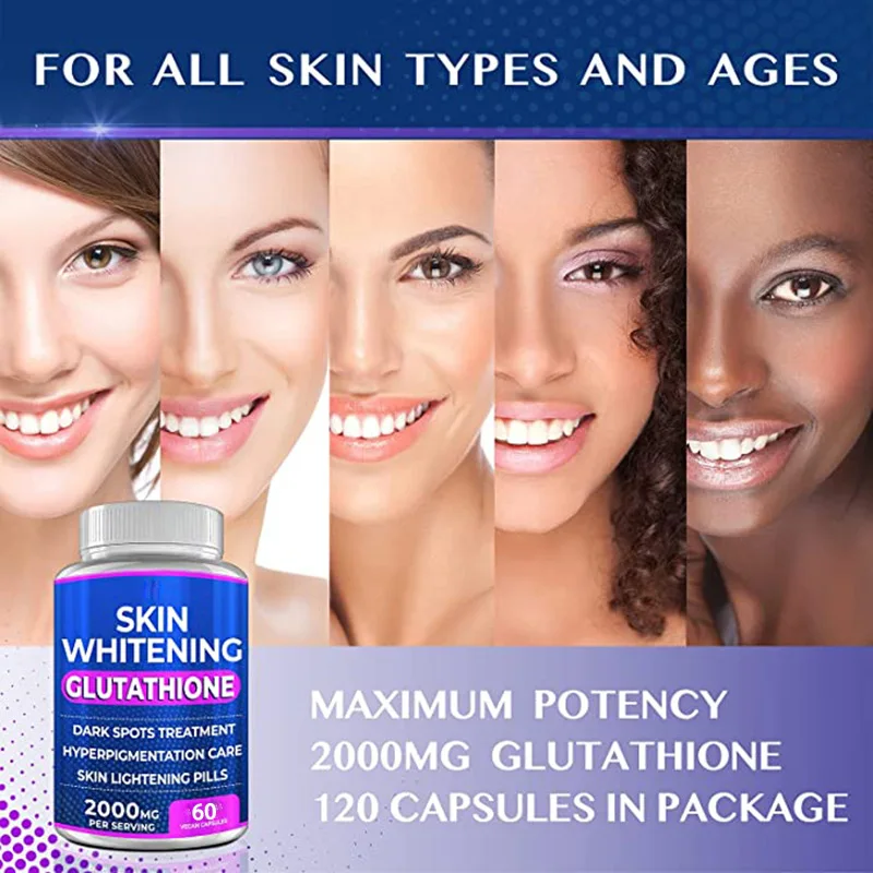 

2000 mg Glutathione Capsule Whitening and Freckle Removing Pigment Anti-aging and Anti-oxidative Stress Skin Care