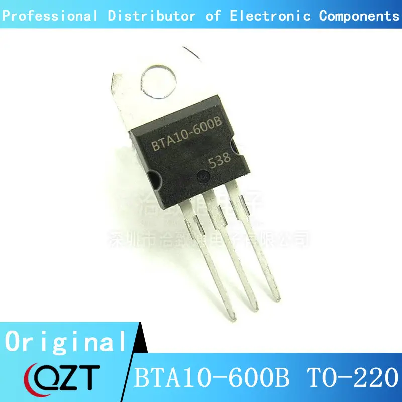 10pcs/lot BTA10-600B TO220 BTA10-600 10-600B 10A 600V TO-220 chip New spot 10 шт лот bt136 600e to220 bt136 600 136 600e 4a 600v to 220 chip new spot