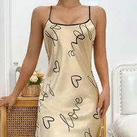 Babydolls Satin Slip Dress Spaghetti Strap Nightdress Women's Lingerie Pastel Pink Sleep Dress Sleeveless Camisole Dress Lilac - Image 4