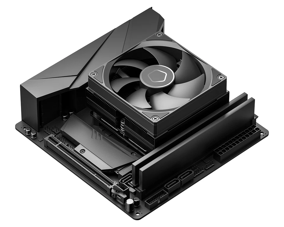 あいうページ　L ID Cooling IS-53-XT BLACK CPU cooling fan 4xФ6mm heatpipe+Copper