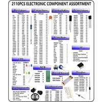 2110pcs electronic components diy kit Various Common Capacitors Resistors T0-92 LED PCB Board DIP-IC Breadboard - Image 2