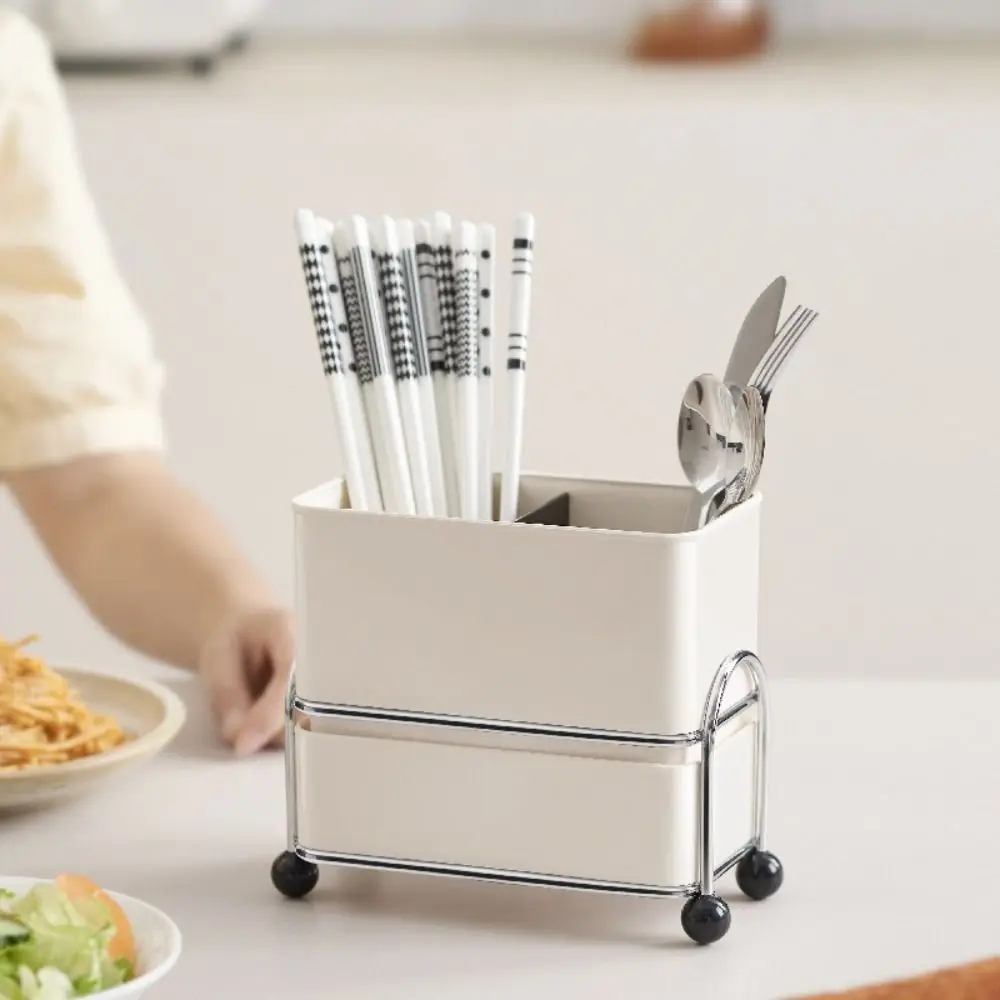 Multi-Functional Kitchen Chopsticks Tube Large Capacity Space Saving Tableware Storage Rack Household Dividing Into Grids