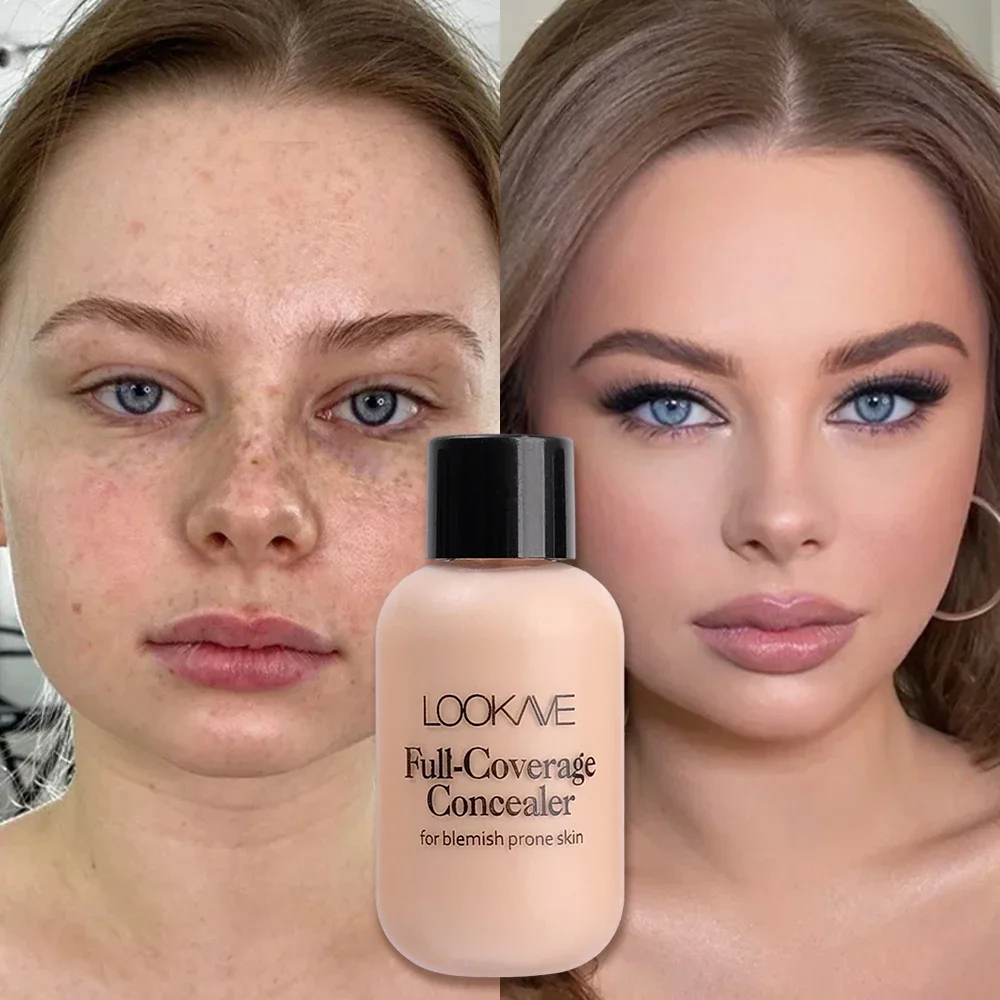 Mini Waterproof Liquid Concealer Foundation Matte Full Coverage Acne Scars Dark Circles Foundation Lasting Makeup Cosmetics