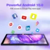 PRITOM 10 Inch Tablet PC with SIM Slot Android 10 64 GB Quad Core Touch Screen WiFi GPS Support 3G Phone Call 6
