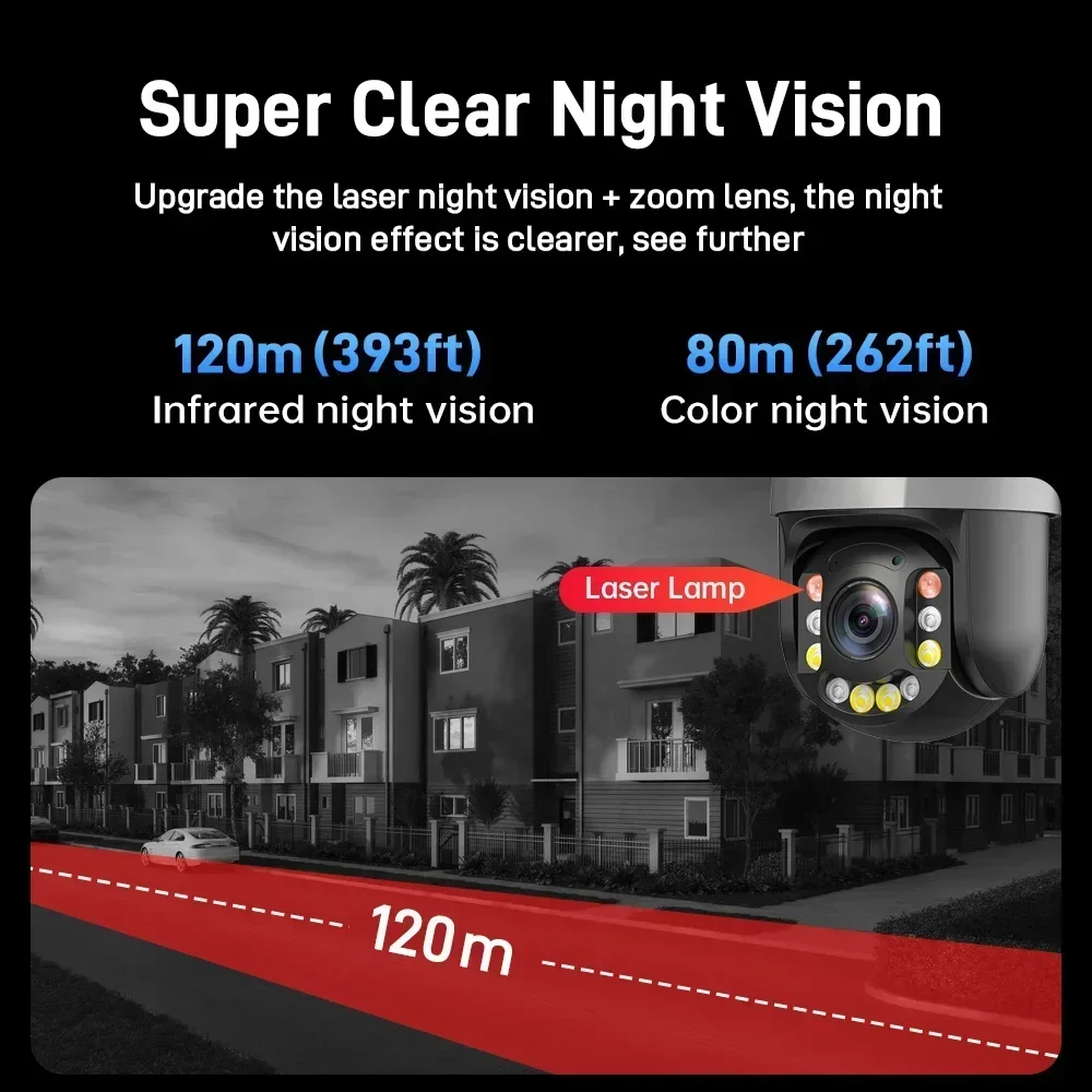 PEGATAH 5MP 8MP 50X Zoom PTZ Camera WiFi 4K Ultra HD 20X Outdoor Surveillance 120m Ultra Long IR Vision ONVIF Security Camera