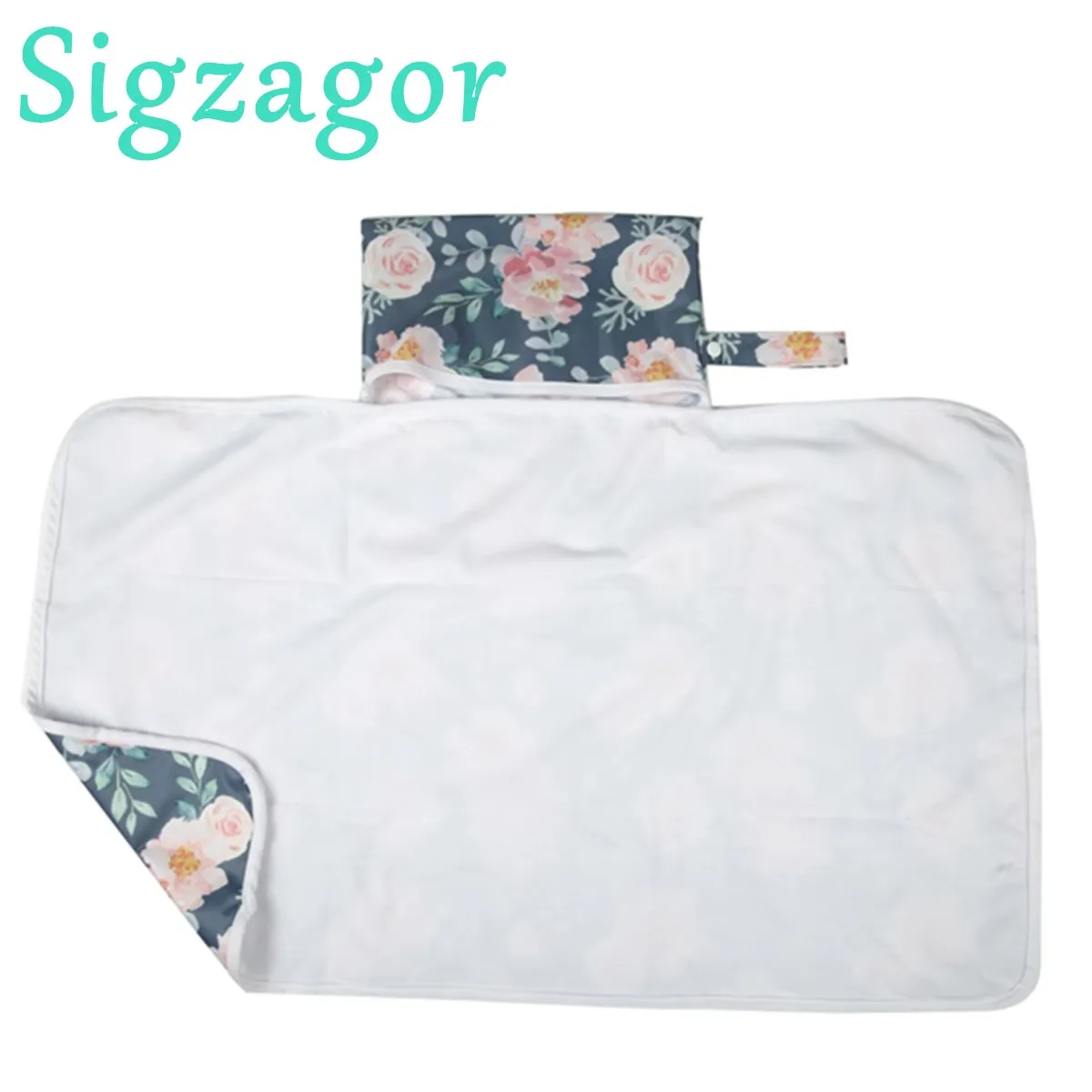 [Sigzagor]1 Baby Diaper Changing Mat Portable Foldable Washable Travel Nappy Waterproof 77cmx47cm