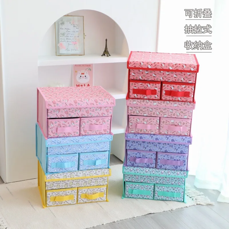 

Аниме Sanrio Cinnamoroll Kuromi My Melody, милый органайзер для ювелирных изделий, мультяшная коробка-книжка, подарок для друга на день рождения и Рождество