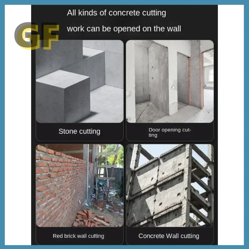 Wall to Door Cutting Machine Wall Concrete Cutting Machine Road Stone High Power Tool