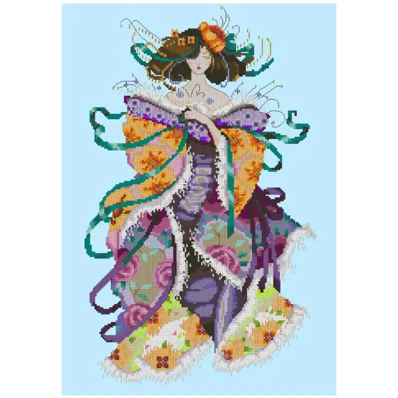 

Цветочные Сказочные узоры, наборы для вышивки крестиком 11CT 14CT, оптовая продажа, сделай сам, китайские наборы для вышивки крестиком ручной работы, вышивка