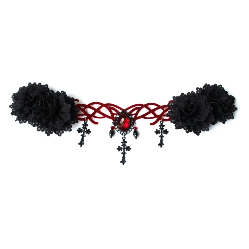 

Goth Head Chain Flower Crowns For Women Goth Headband Headband