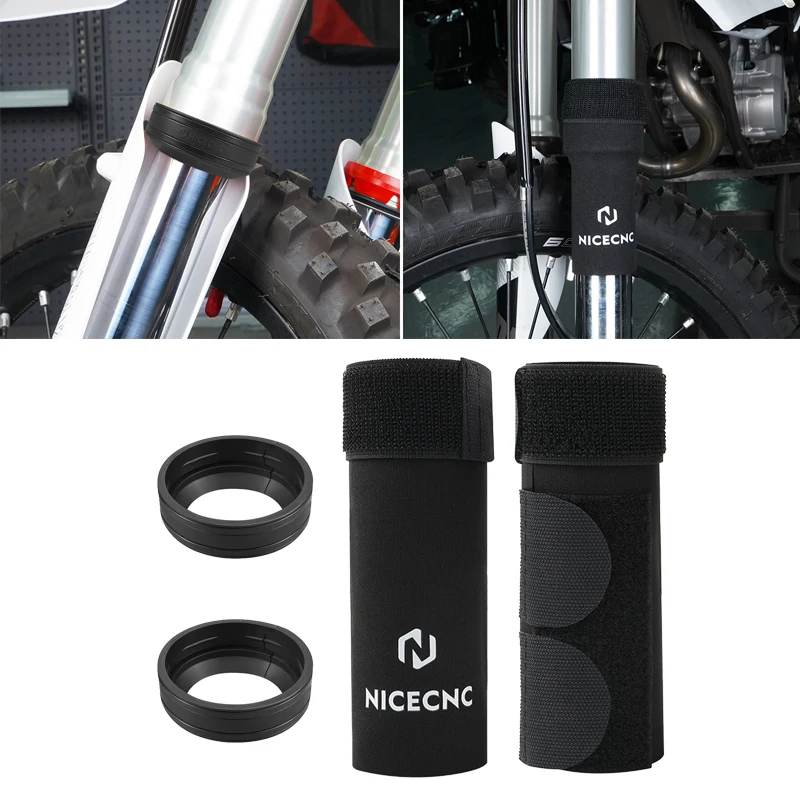 

6" Front Fork Sock & Fork Mud Scraper Kit For Sherco SE-R SE-F 250 300 2012-2015 Husqvarna 125-501 TE TX TC FC FX FE 2014-2023