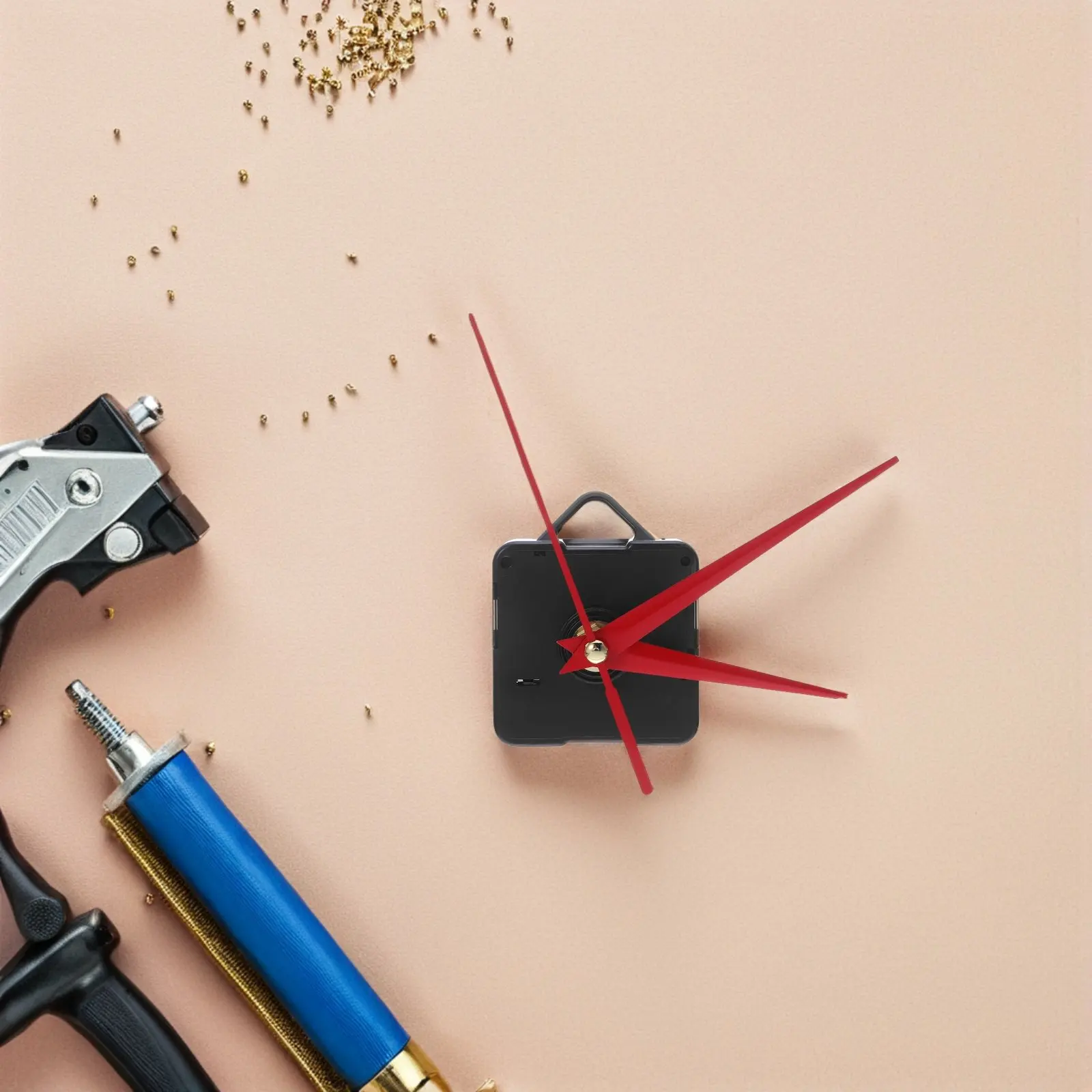 벽시계 무브먼트 키트 심플하고 우아한 교체 세트 무소음 정확한 DIY 시계 무브먼트 가정 호텔 학교용 샤프트 13mm 나사산