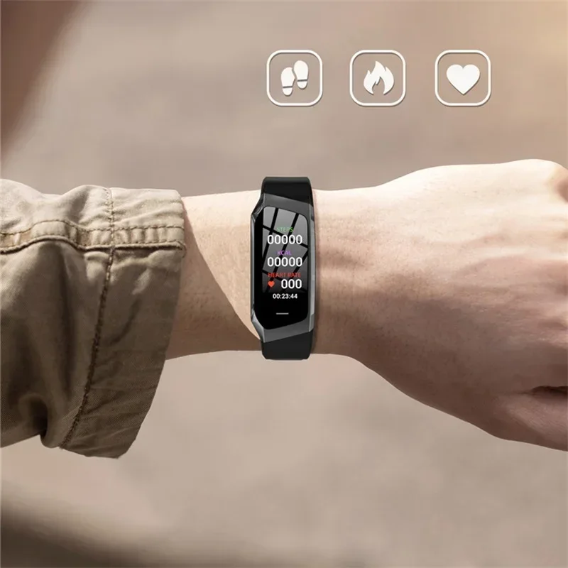 Smart Watch Smart Bracelet E18 Smart Bracelet Blood Pressure Heart Rate Monitor Fitness Activity Tracker Watch Waterproof Men Women Sport Wrist Band