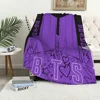 Flannel idol warm KPOP comfort soft plush blanket for art Band sofa living room office bedroom cartoon travel gift b-B-BTSs-s 6