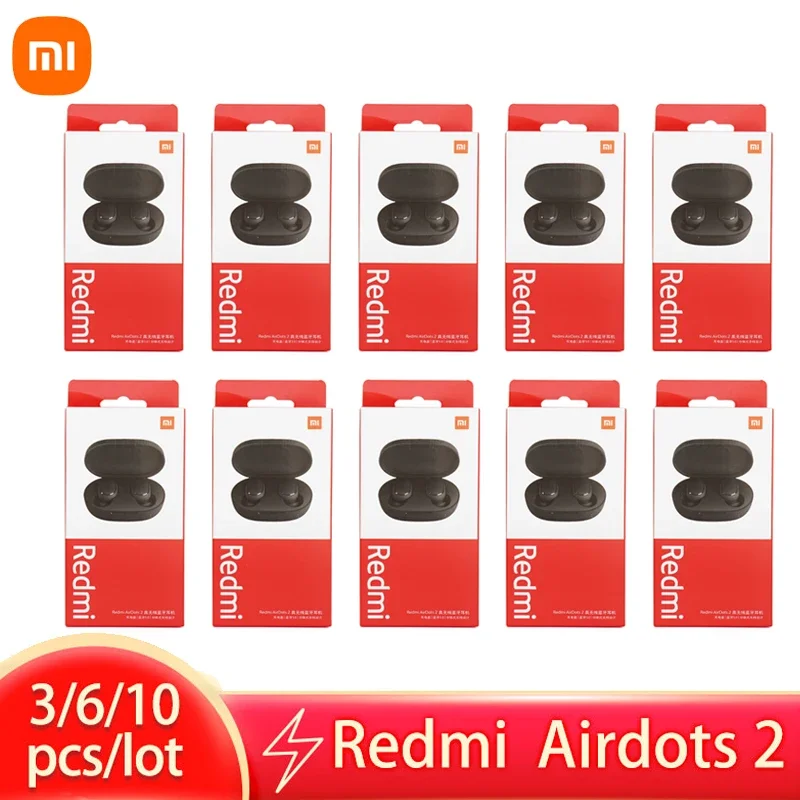 

1/3/6/10 pieces Original Xiaomi Redmi Airdots 2 Earbuds True Wireless Earphone Noise Reductio Headset With Mic Tws wholesale