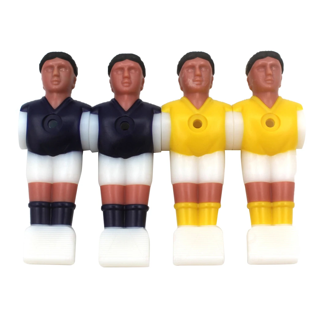 4Pcs Mini Soccer Man Toy Footballs Player Dolls Plastic Figures Replacement Parts Ball Game