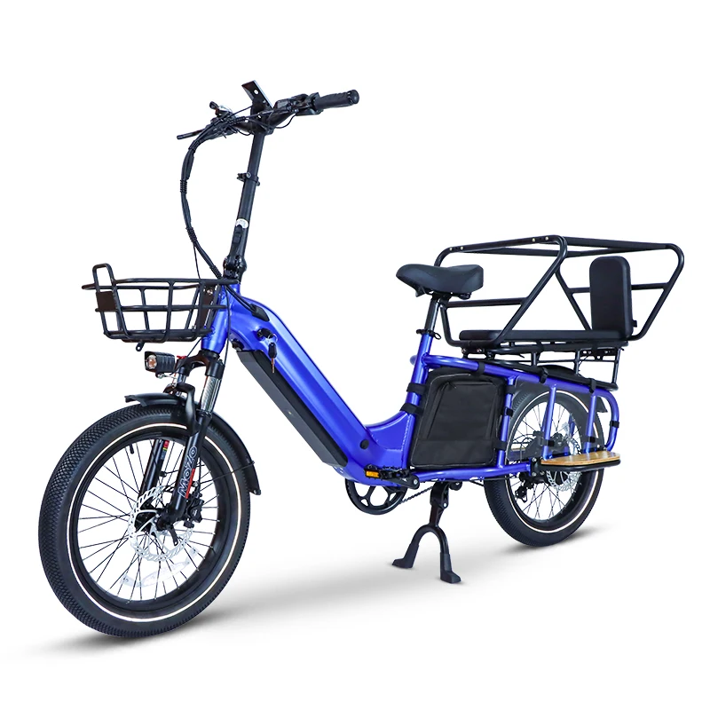 2025 Cargo Electric Bike for Adults,1400W Peak 48V 20AH Li-ion family Cargo e bike long-tail, 20"*3 Utility E-Bike man woman