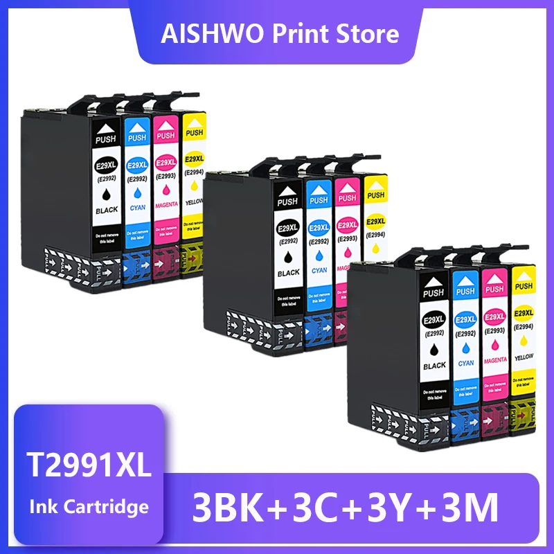 

12 Pack Compatible T2991 29XL ink cartridge for EPSON XP255 XP257 XP332 XP335 XP342 XP 235 245 247 255 257 332 335 342