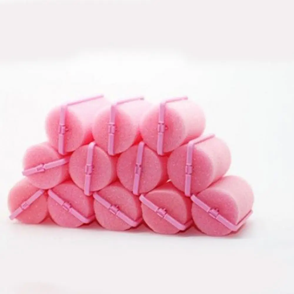12Pcs/Bag Soft Sponge Foam Cushion Hair Rollers Hair Styling Rollers Curlers Twist Tool Salon Barber DIY Curls Hairdressing Tool