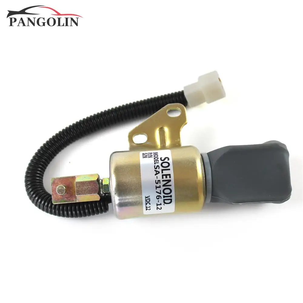 IMELBUFF Fuel Shutdown Solenoid Valve 12V For Kubota 3A 70 & 82 MM Series Diesel Engines - Replacement 1751-12A6U1B1S5