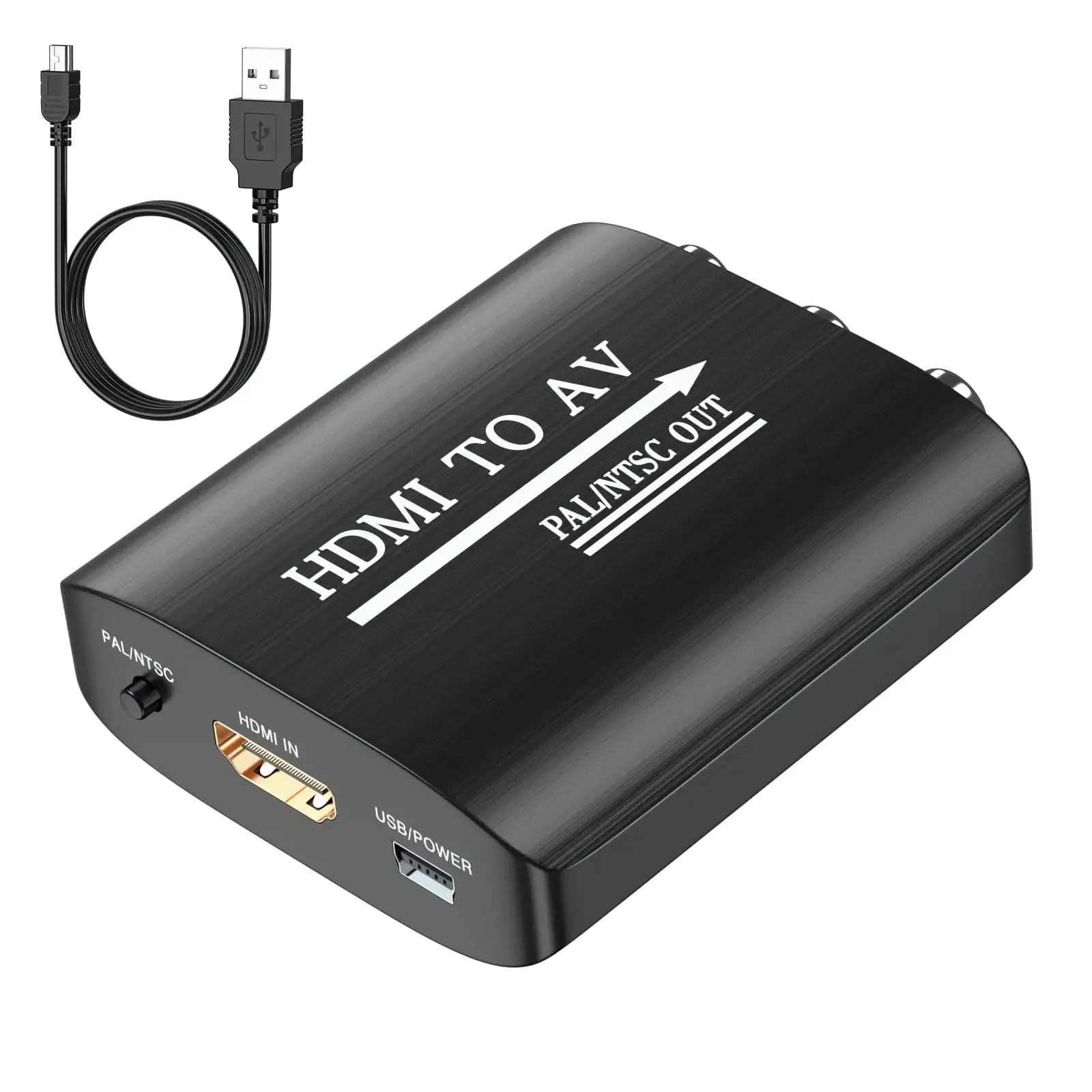 Tv Stick Adaptador RCA A HDMI, Adaptador HDMI AV 1080P