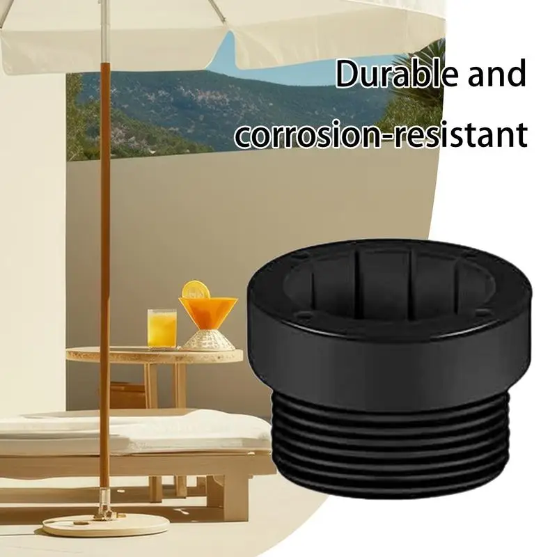 Pool Umbrella Stabilizer Adapter 4X Practical Pool Umbrella Sleeves Multi-use Base Insert Anti-Skidding Hole Plugs Stand