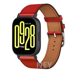 Premium Leather Watch Strap - Universal 20mm/22mm Bracelet Replacement for 22mm watch band (3 rose red)