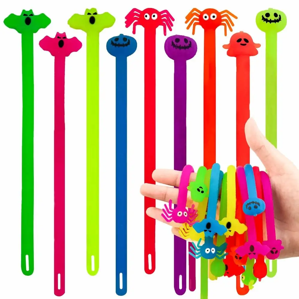 

Halloween Funny Stretchy String Sensory Toys Squeeze Strengthen Arms Noodle Stress Reliever Decompression Toys for Kids Adults