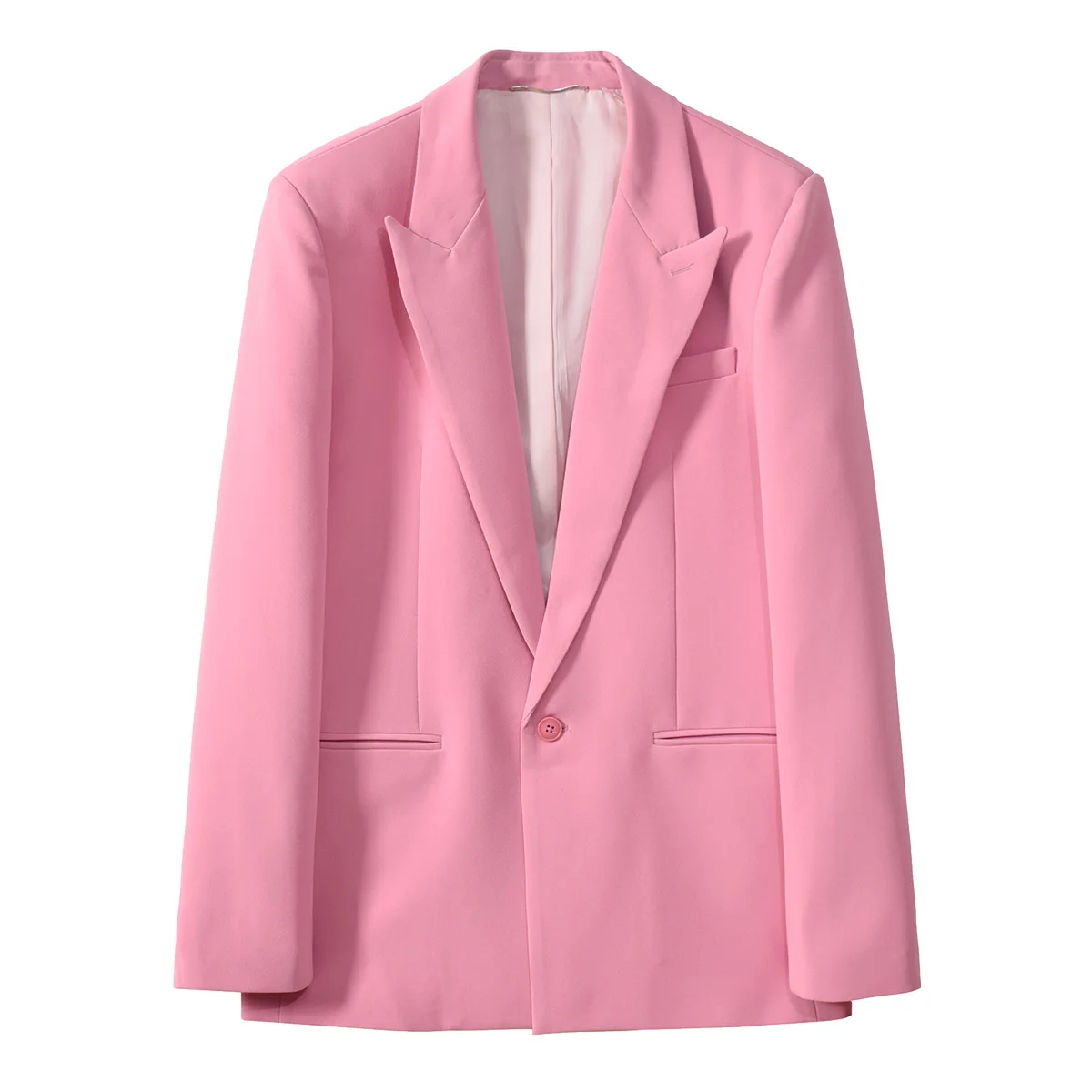 

New 22 Light Style Luxury Long Sleeve Pink Celebrities Casual suit Jacket Lady suit coat Blazer Female Coat jacket