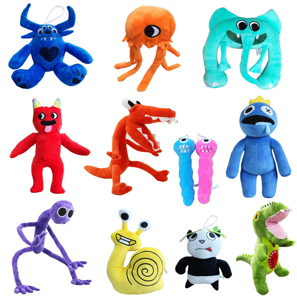 80cm Rainbow Friends Garten Of Banban Plush Nabnab Doll Game Can be Opened  Long Hand Monster Fear Stuffed Animal Halloween Gifts