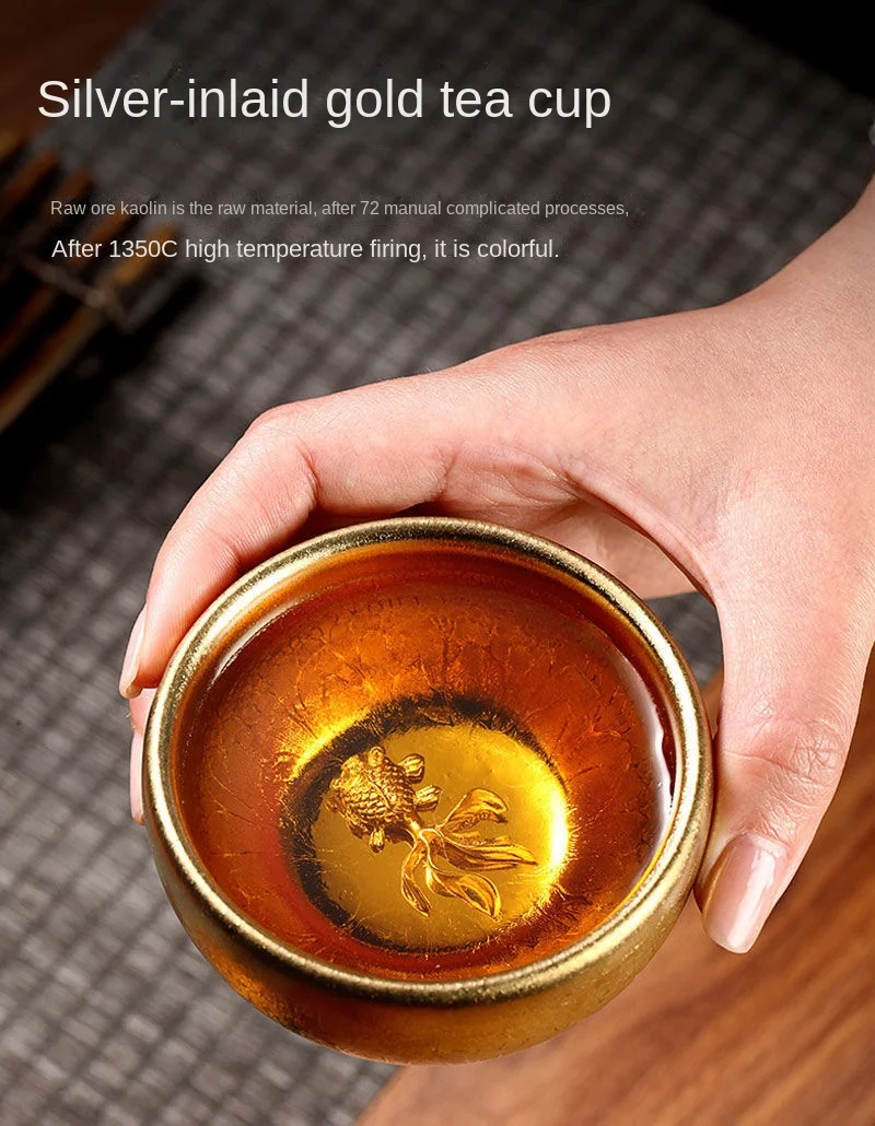 CIYODO Tasse à Café De Style Chinois Tasse à Eau De Style Vintage Avec Couvercle