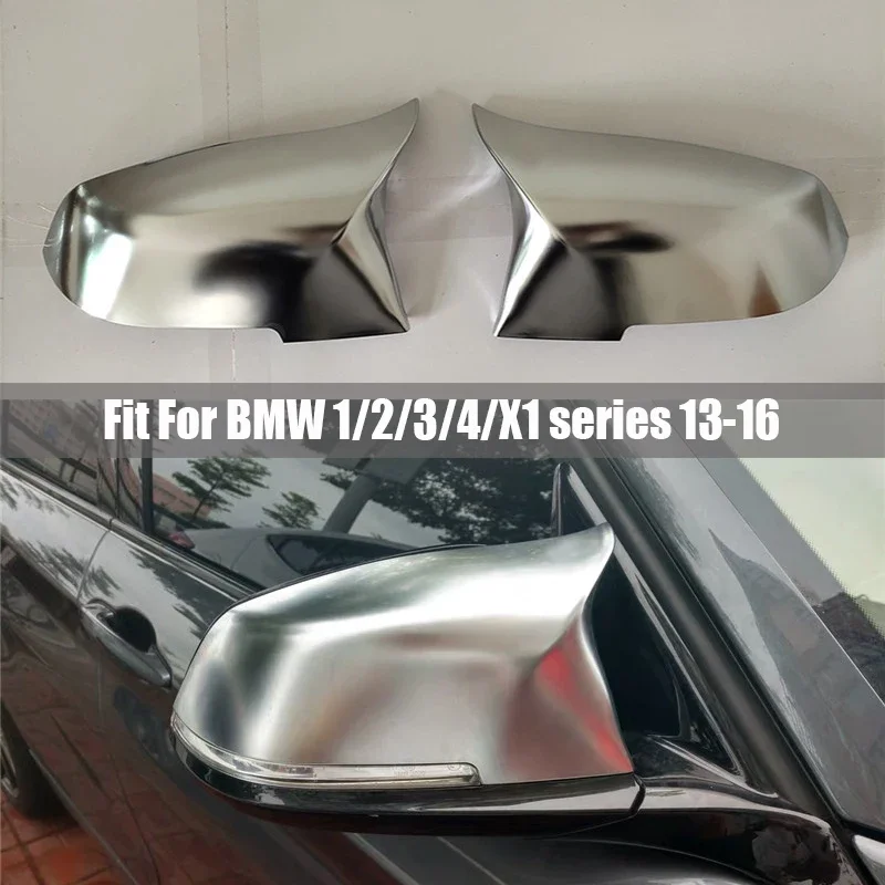 

1 Pair horn Rearview Mirror Cover Cap For BMW 1 2 3 4 X1 M2 Series 220i 328i 420i F20 F21 F22 F23 F30 F32 F33 F36 X1 F87 E84 X1