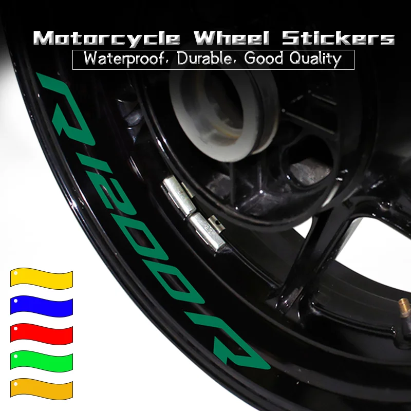 New For BMW R1200 R1200R R1200S Motorcycle Reflective Decoration Stickers Waterproof Wheels Inner Rims Sign Declas r1200r r1200s new motorcycle waterproof sign decoration decals for fzr1000 fzr 1000 inner rims stripe tapes reflective wheels stickers fzr1000