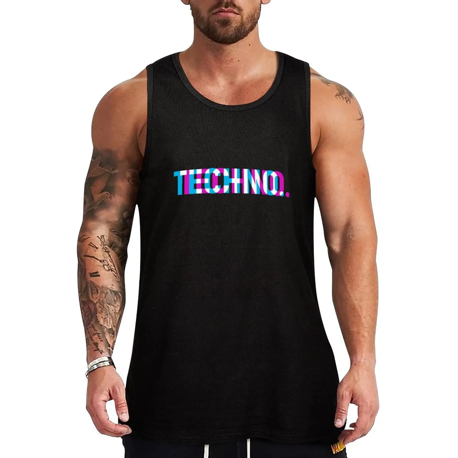 

New Techno Tank Top gym clothes for man summer Men's tops Men's sports t-shirt male top