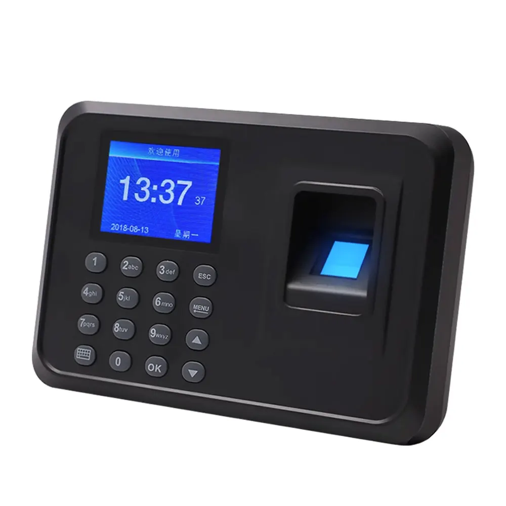 2.4 Inch A5 Biometric Time Attendance System USB Recorder Fingerprint Reader Employee Control Machine