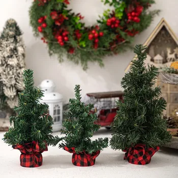 20/25/30 Christmas Mini Tree Ornament Artificial Christmas Trees Christmas Decorations Home Atmosphere Decoration Ornaments