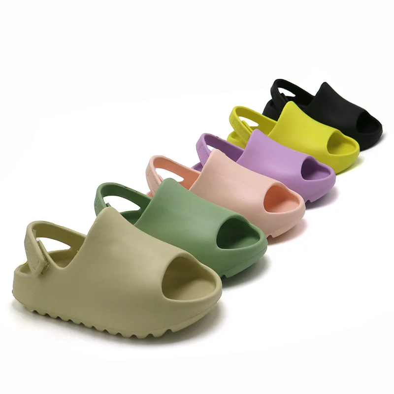 Eyriphy Children Sandals Soft Bottom Outdoor Sports Slippers Boys And Girls Cute Slides Open Toe Beach Shoes Fashion Cozy Slides 6