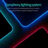 15W Wireless Charging Mouse Pad Gamer Non-slip Custom Mousepad DIY RGB Luminous Desk Mat Computer Laptop Keyboard Glowing LED 2