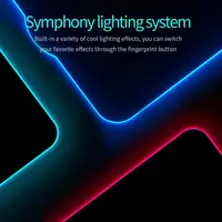 15W Wireless Charging Mouse Pad Gamer Non-slip Custom Mousepad DIY RGB Luminous Desk Mat Computer Laptop Keyboard Glowing LED 2