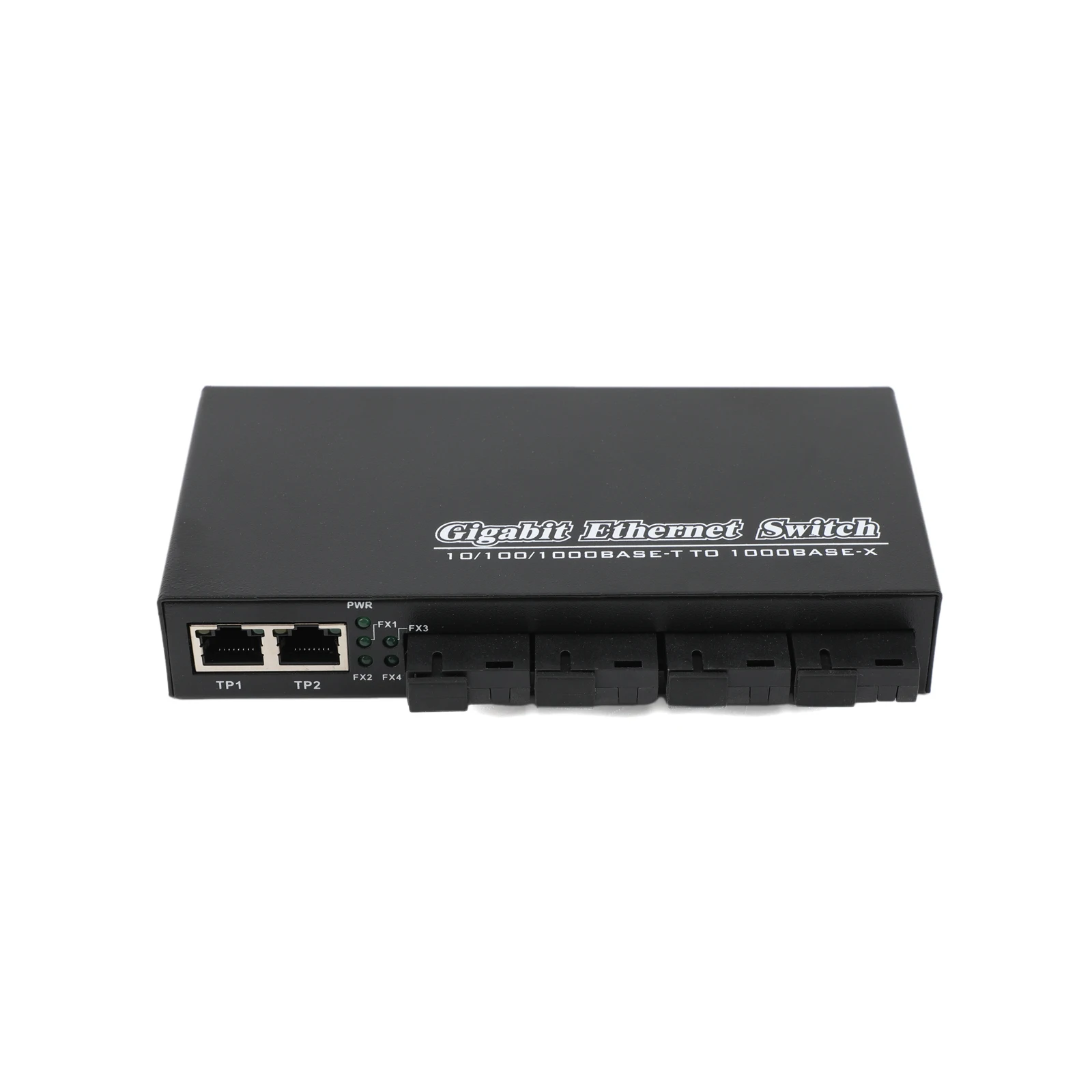 1Pcs 1000M Optic Media Converter 4 SC to 3 RJ45 Gigabit Fiber Optical Transceiver 2A+2B Ports 1310nm/1550nm 20KM Ethernet Switch
